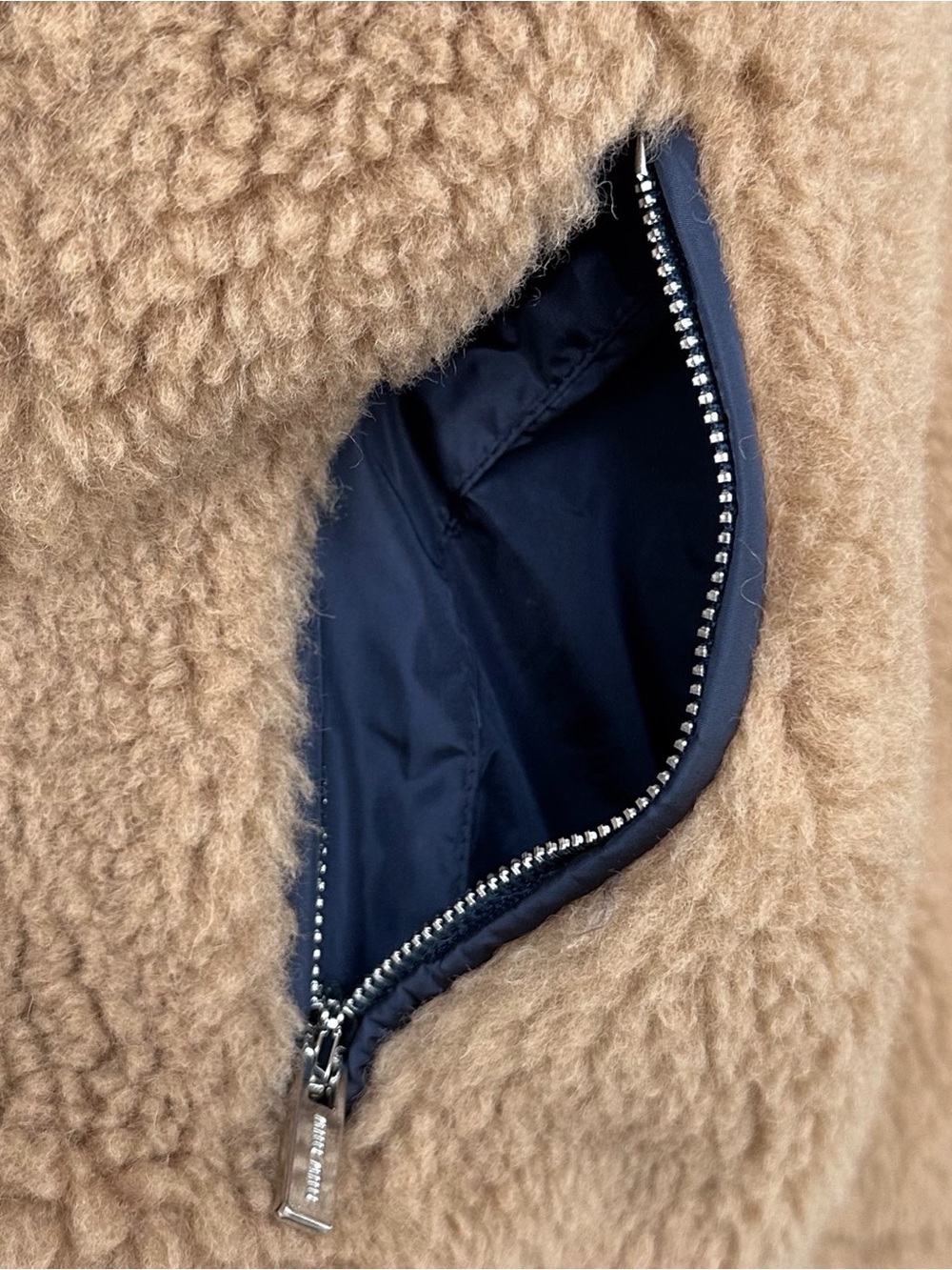 NWOT Miu Miu Teddy Down Vest in Camel, Size 40 - Picture 8 of 9